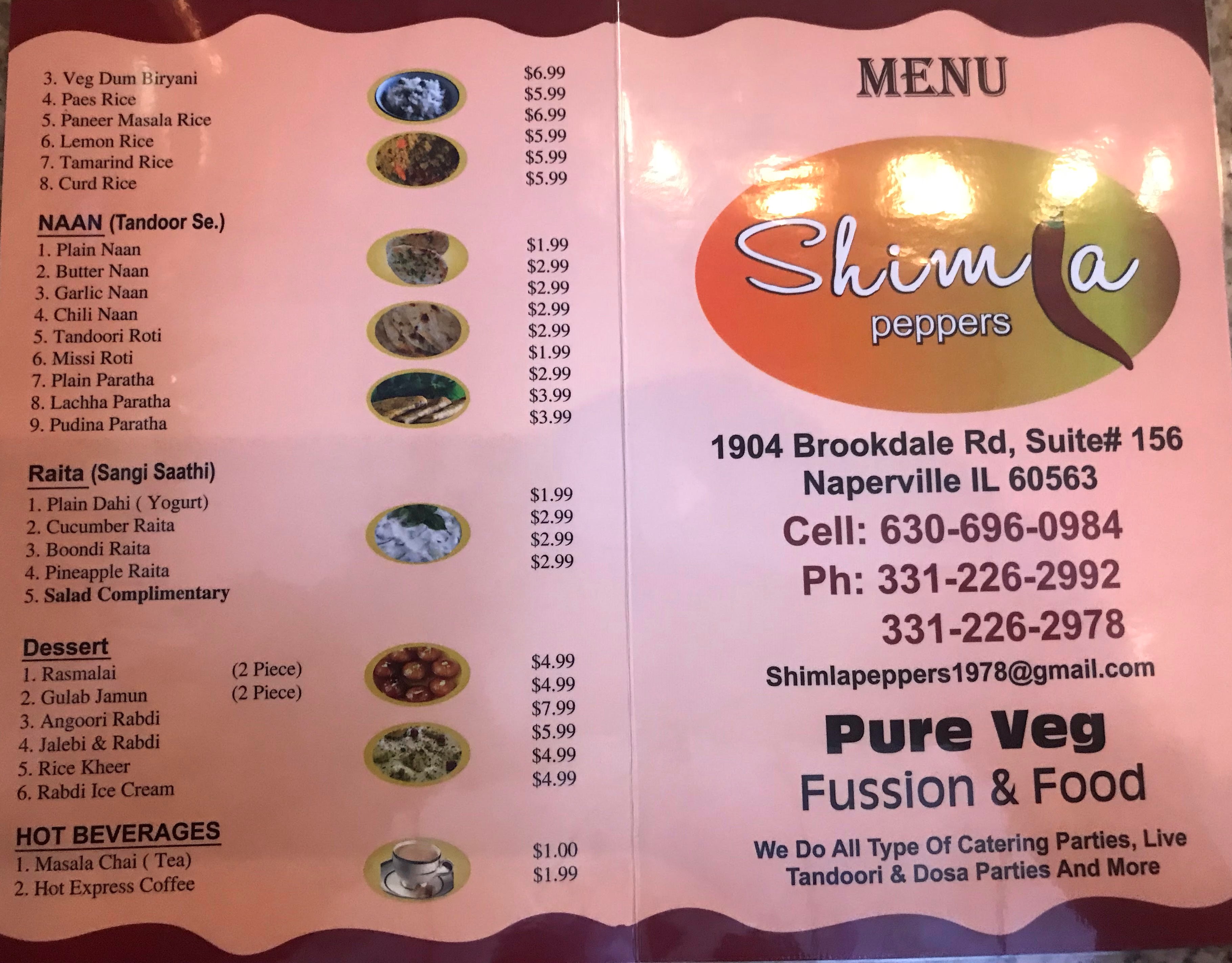 Shimla Peppers Fine Indian Cuisine in Naperville