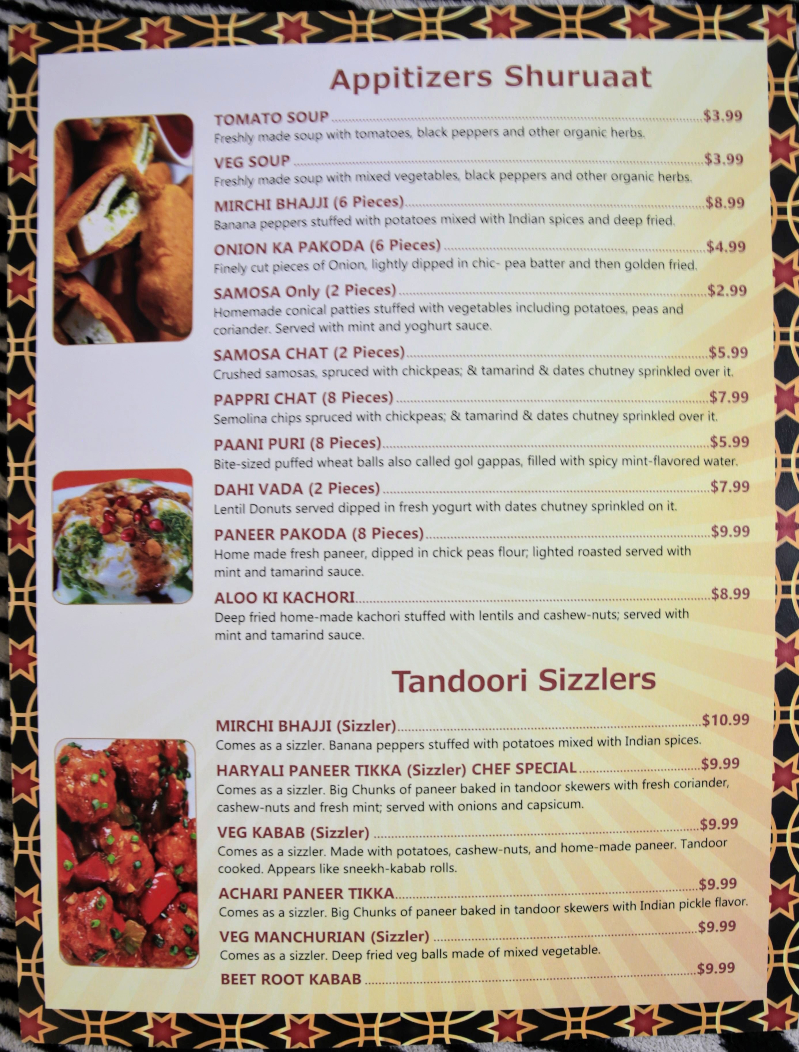 Menu Shimla Peppers